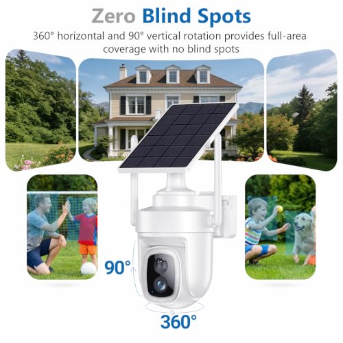 4K/8MP UHD Solar Security Cameras Wireless Outdoor with Local storage Base by Fociey - Image 7