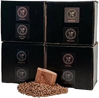 Vista 1 de Cutting Edge Firewood Paquete variado de pellets de madera para BBQ, pellets de madera dura 100% natural para fumadores, parrillas de pellets