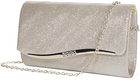 UBAYMAX Glitter Clutch Purses for Women Formal Party Evening Bag Handbags