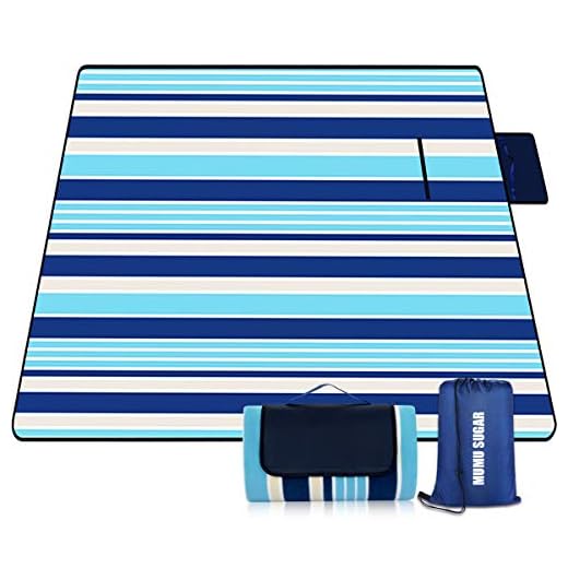Mumu Sugar Outdoor Picnic Blanket, 3-Layer Extra Large (80"x80") Waterproof Foldable Picnic Mat - Beach Blanket Sand Proof for Camping,Park,Beach,Hiking, Family Concerts