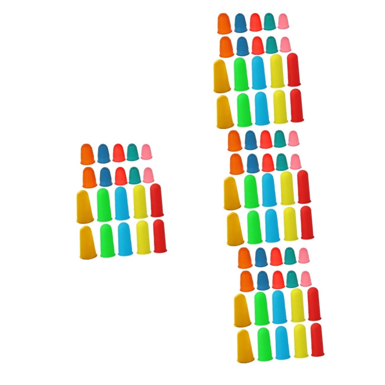 SOIMISS 4 Set Coperture Silicone Antiscivolo Per Riutilizzabili Comfortevole E Resistente Per Domestico E Professionale 20 Pezzi * 4