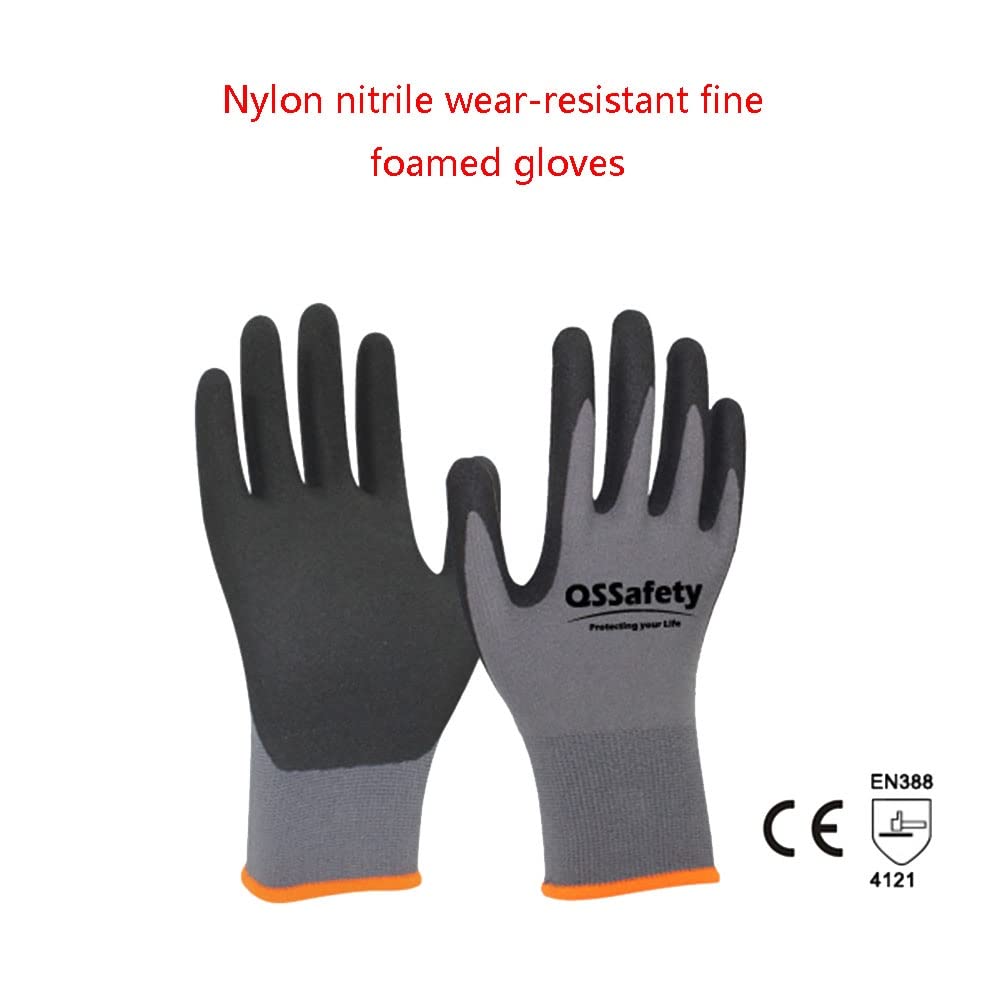 FUFU Fäustlinge Herren- Und Damenhandschuhe, Atmungsaktive Gartenhandschuhe, Handschuhe for Sicherheitsarbeiten, Gebraucht Zum Grabenpflanzen, Gartenarbeit Und Dekoration (Size : M)