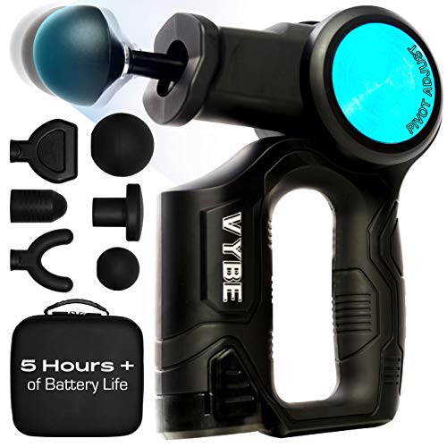 VYBE X Percussion Massage Gun for Athletes - Head, Back, Neck, Shoulders, & Leg Pain Relief - Deep Tissue, Hand Held Body Massager, Cordless