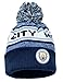 ファンインクマンチェスターシティビーニーニットスキーハット、ライセンスMシティウィンターハット、ホワイト, ホワイト, Large