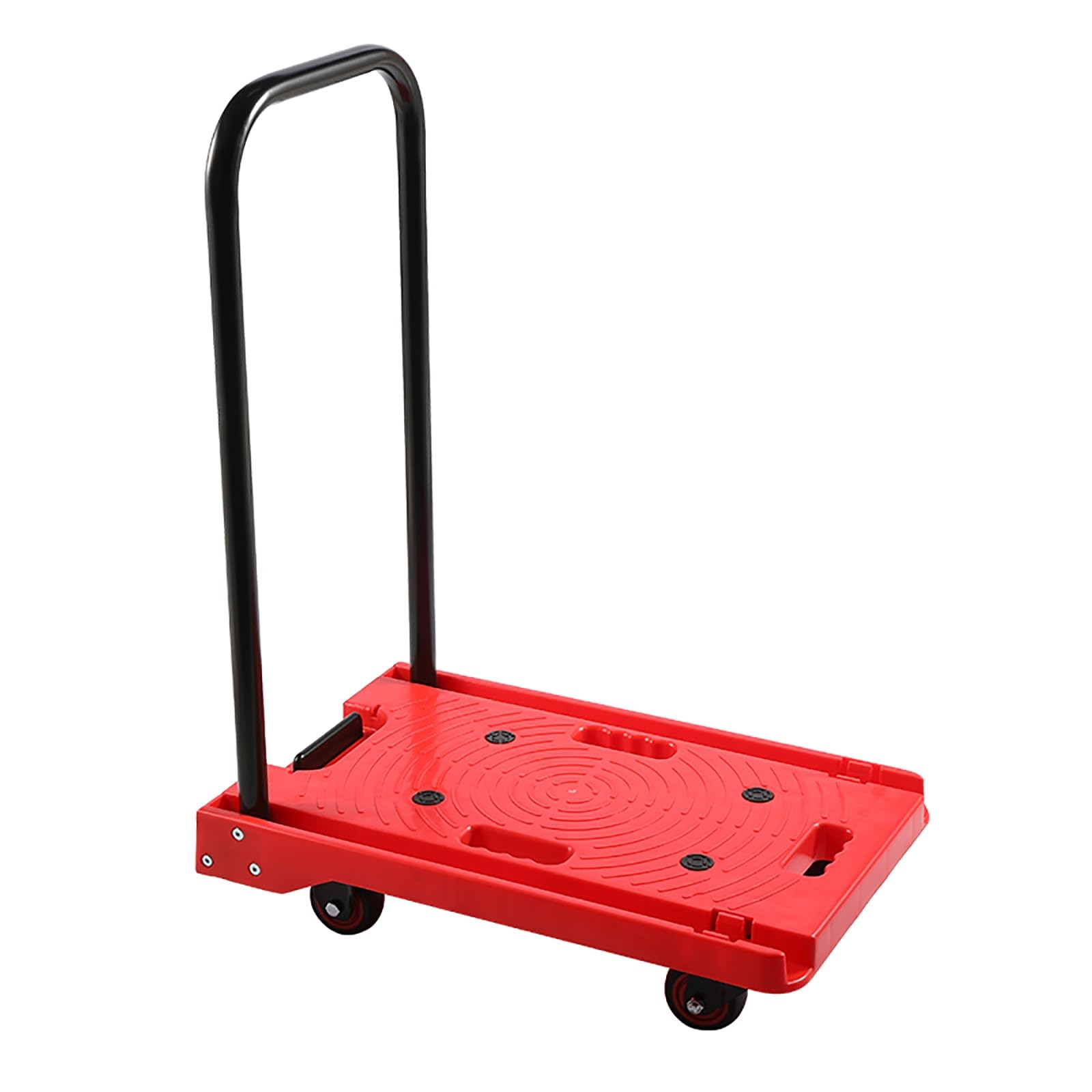 LKLNKVL Handcart, Load Capacity 150kg/330lbs, Lightweight and Portable, Save Space, for Shopping/Camping/Moving(Red)
