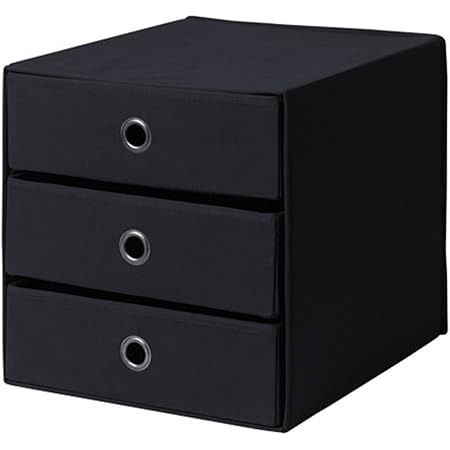 Amazon ｉｋｅａ イケア Flarra ミニチェスト引き出し 3 ブラック803 5 41 収納ケース ボックス オンライン通販