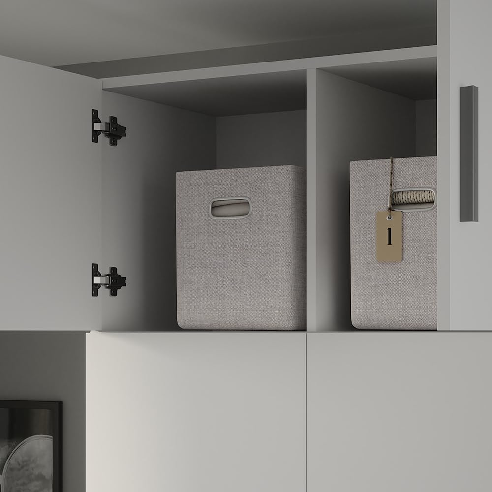 Vicco Aufsatzmodul Ingo, Weiß, 80 x 40 cm mit 2 Türen, zur Erweiterung von Mehrzweckschränken geeignet