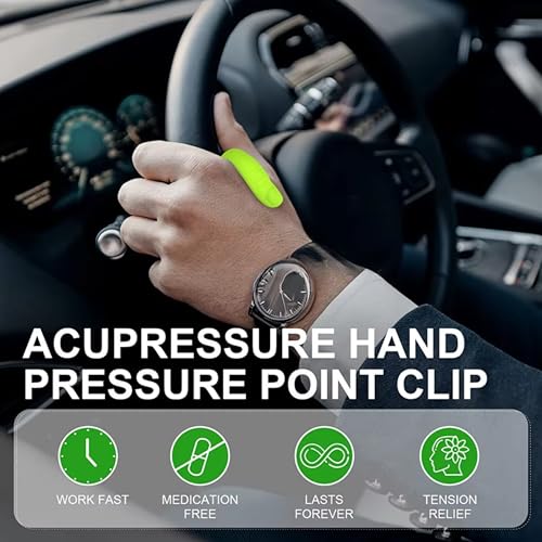 Image of (Pack of 7) Magnetic Acupressure Point Clip - Hand Stress Relief & Diabetes Management - Wearable Thumb Massager for Blood Sugar Control(Assorted Colour)