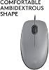 Logitech M110 USB Wired Silent Mouse, Gray with Quiet Click technology for Laptop, Notebook, PC and Mac, USB-A Connection, Right and Left Hand Use