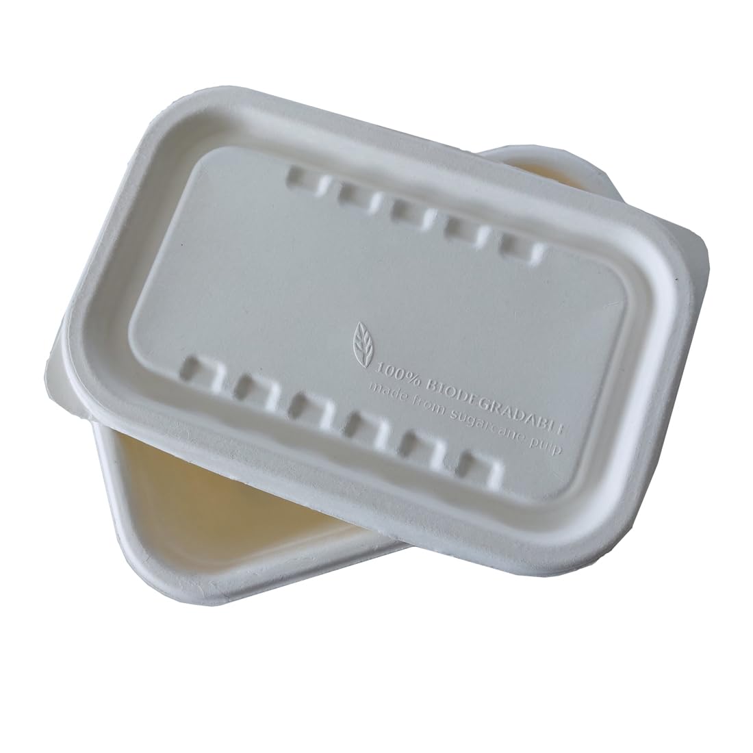 Vaschette in cellulosa 750-1000 ml con coperchio compostabili 100% take away bio 50 pz