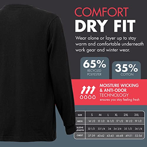 Wrangler Long Sleeve Layering Tee Shirts for Men, Core Mens Layering T-Shirt3