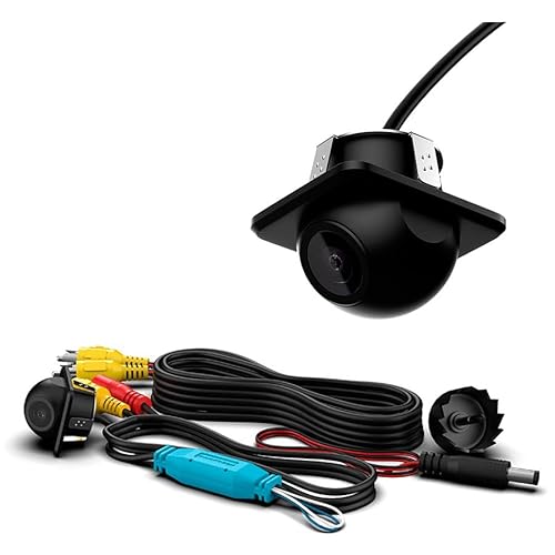 Câmera de Ré ou Frontal Tartaruga 180 Graus 1280x720px Lente de Vídro Linhas guias Faaftech FT-CAM-T