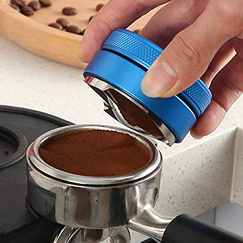 Distributeur de café 58mm plat marron en acier inoxydable - 8
