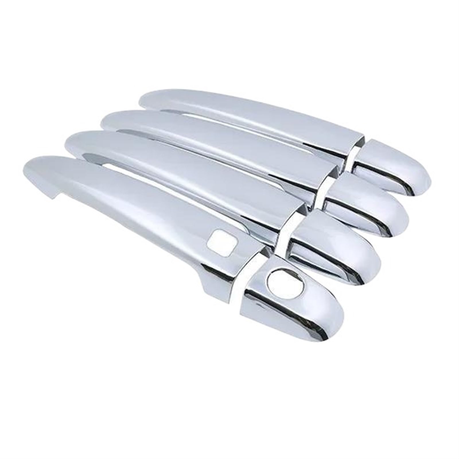 Lzbzhb 1 Button 4 Door Car Exterior Outsidedoor Handle For Toyota For Noah Nav1 Voxy R70 2008~2013 Chrome Exterior Door Handle Cover Car Accessories Stickers Trim Set(1 Button 4 Door)