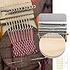 Herramienta de tejido tipo Speedweve de telar pequeño, telar de zurdo rápido, cómodo telar para reparar jeans, calcetines, ropa, telar hace hermosas costuras para manualidades (14 ganchos)