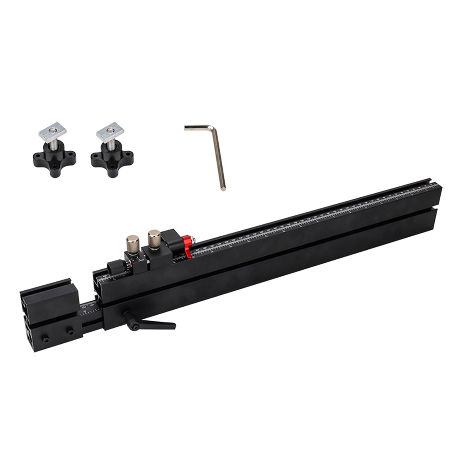 Precisions Aluminum T Track Slider Rails with 0.05mm Miniature, 38mm Centerline for Woodworking Projects Extendable Track