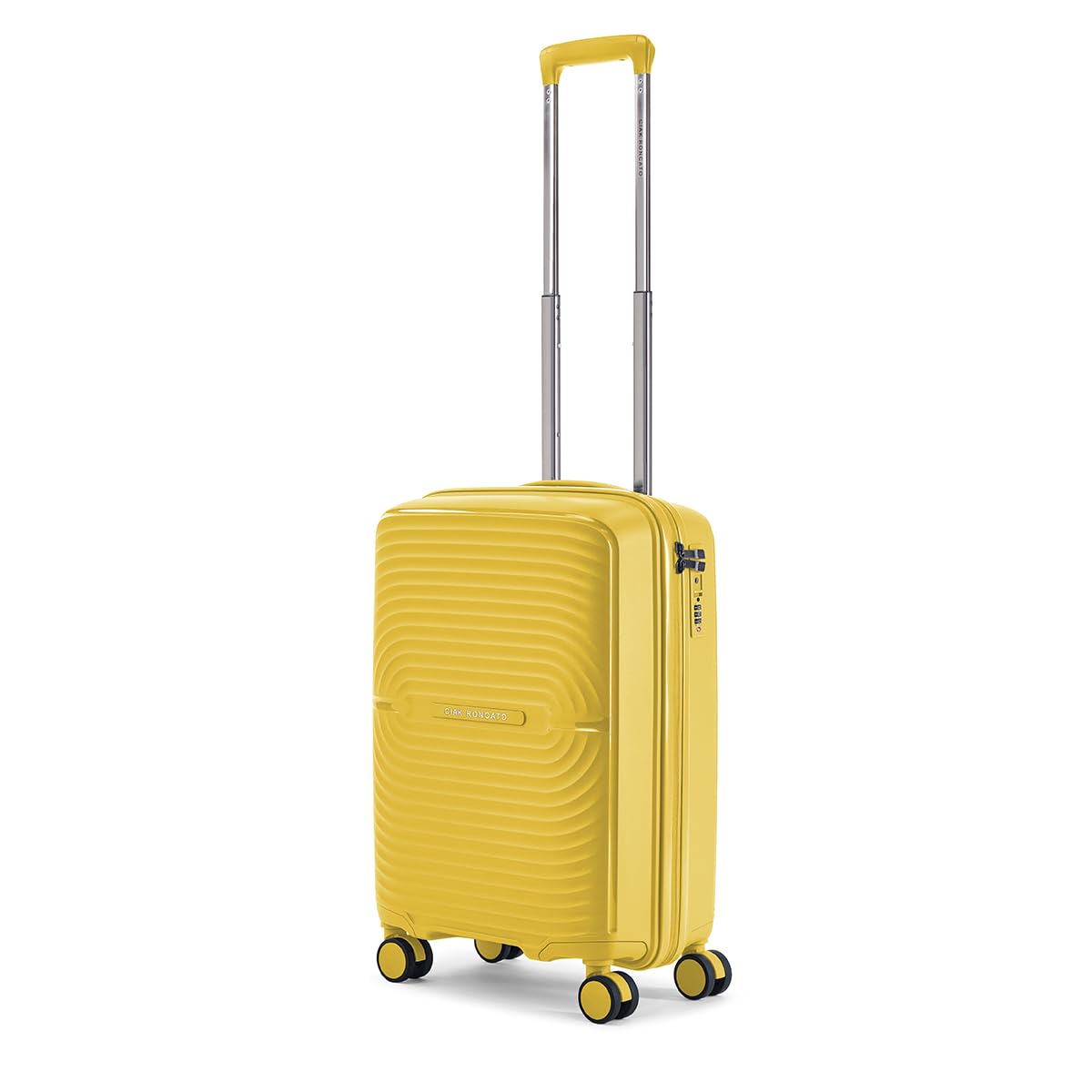 Ciak Roncato Valigia Rigida Cabina Cosmo Giallo – Trolley Polipropilene 55 cm con Chiusura TSA e Ruote Doppie – Bagaglio a Mano Aereo
