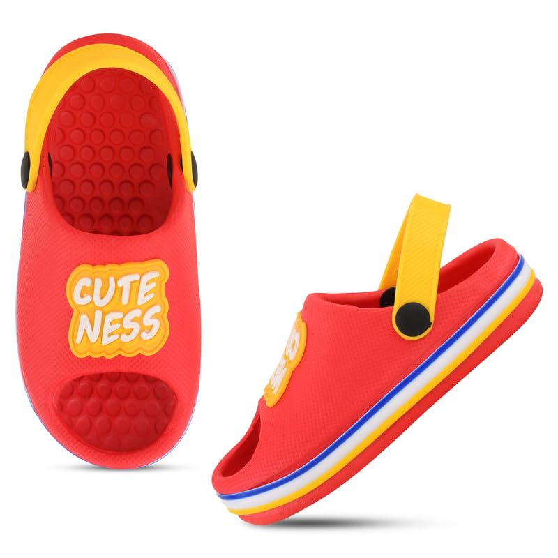 SMARTOTS Kids Comfortable EVA CuteNess Clogs for Boys and Girls with Adjustable Sling Black Closure, RED-10C (B0CJNJ67GP) Amazon Price History, Amazon Price Tracker