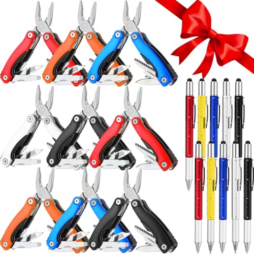 Lanties 20 Pack Mini Multitool Bulk Easter Day Gifts for Men Him Dad Swag Bags Stuffers 6 in 1 Multi...
