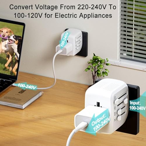 Lingpei International Travel Adapter Voltage Converter Steps Down 220V To 110V For Cell Phones thumb #3