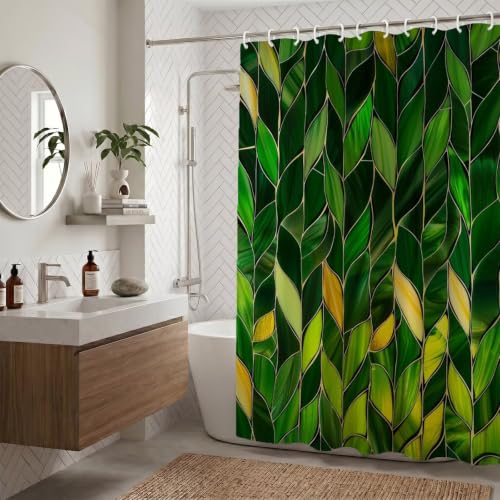 Rideau de douche imperméable lavable anti moisissure tissu polyester - 5