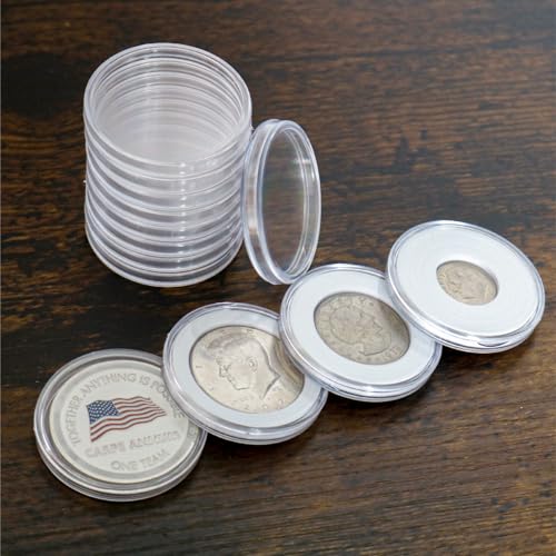 Set de 50 Cápsulas para Monedas de 40mm con Organizador miniatura 4