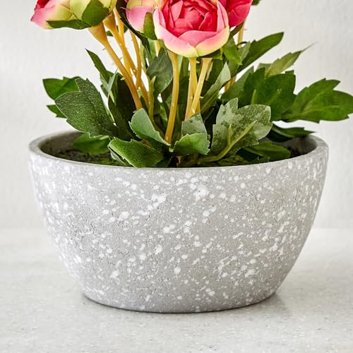 Image of Home Centre Gloria Bloom Artificial Peony Flowers in Paper Mache Pot