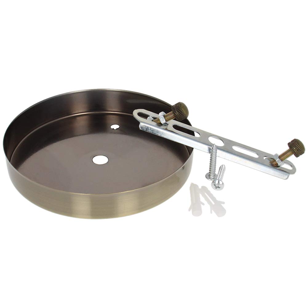 Othmro 1 kit per plafoniera da 7,9 cm, piastra da soffitto vintage con gancio, kit per lampadario a sospensione retrò con tutti gli accessori di montaggio per appendere lampada a sospensione o
