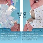 BTSD-home Iridescent Party Decorations, Hanging Honeycomb Balls, Paper Fans & 3D Star Ornaments, Holographic Ceiling Decor for Birthday, Wedding, Baby Shower, Christmas, Disco & Euphoria Theme Parties - Image 5