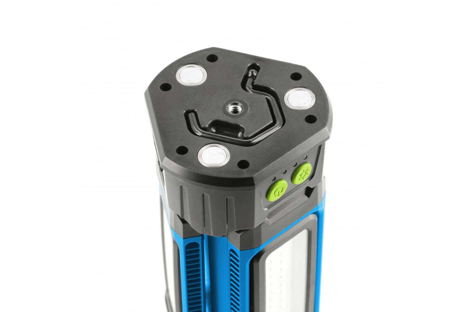 Högert Technik Aluminium Wiederaufladbare Led Baustrahler mit Stativ 7000 lm, 360° Beleuchtung, IP54 Staub- Spritzwasserschutz, IK09 Stoßfest, 7 Std. Laufzeit, Powerbank-Funktion für Bau, Werkstatt