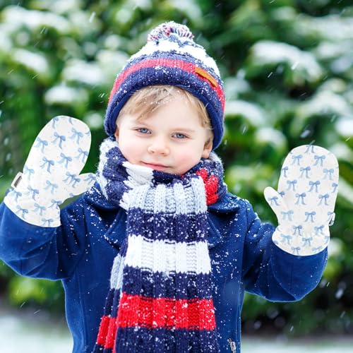 Image of Plaaee Early 1990s Pattern Kids Glove Warm Mitten Winter Favor for Toddler Boys and Girls Children Cold Weather Gloves