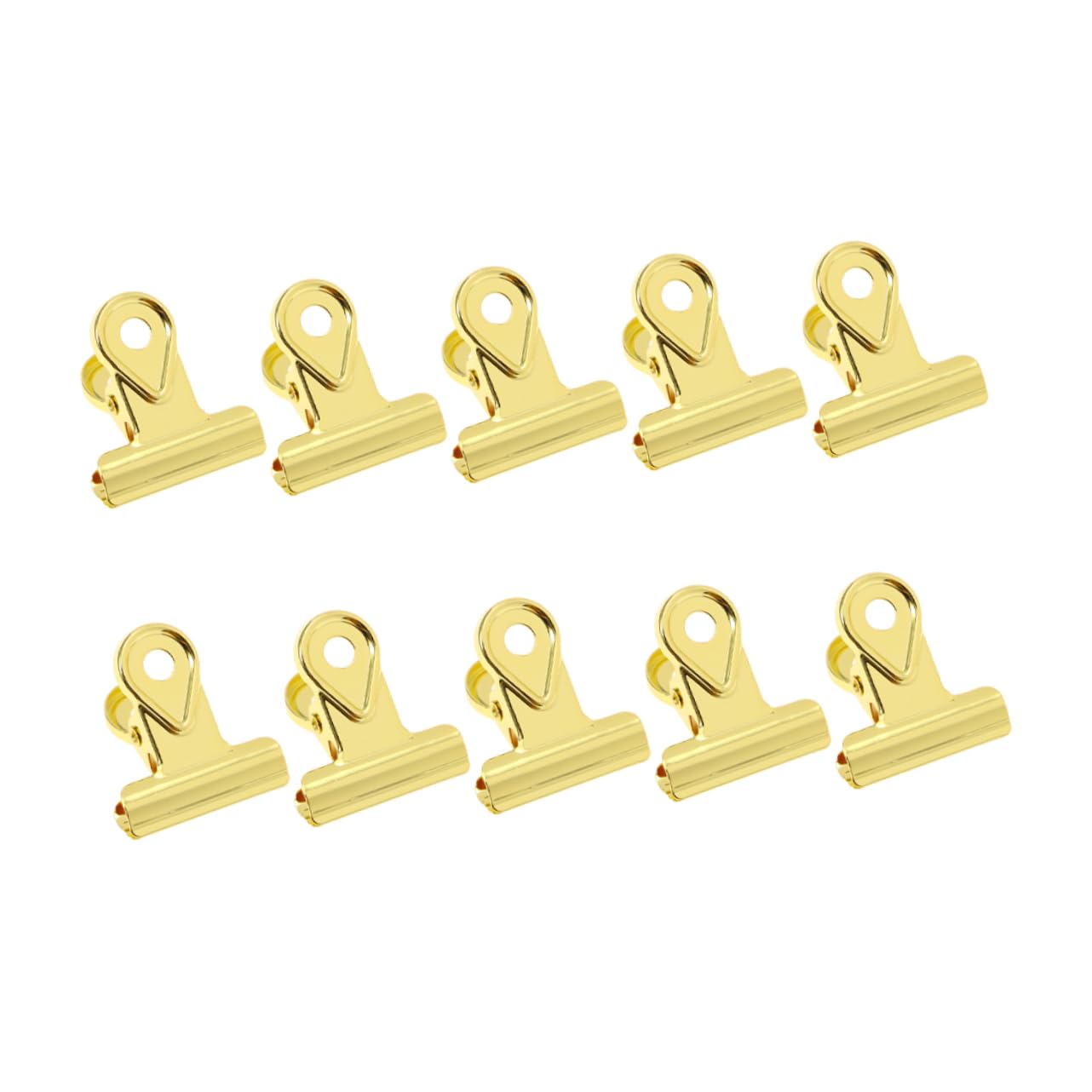STOBOK 30pezzi Clip Metallo Placcato Per Carta Fermagli Per Documenti Rame Con Cerniera Dorato Per Ufficio e Casa