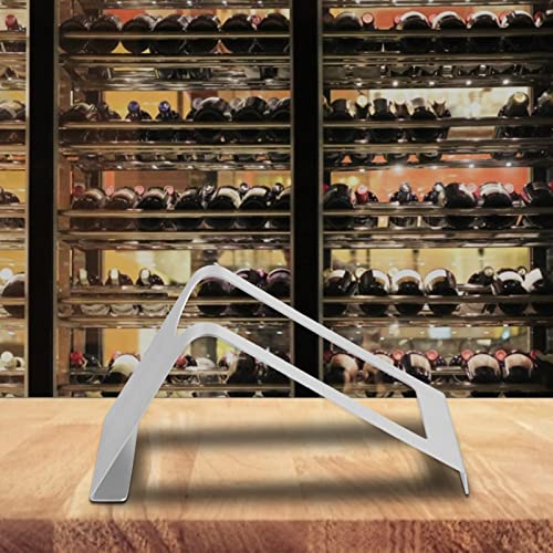 Soporte para botella de vino de acero inoxidable miniatura 4