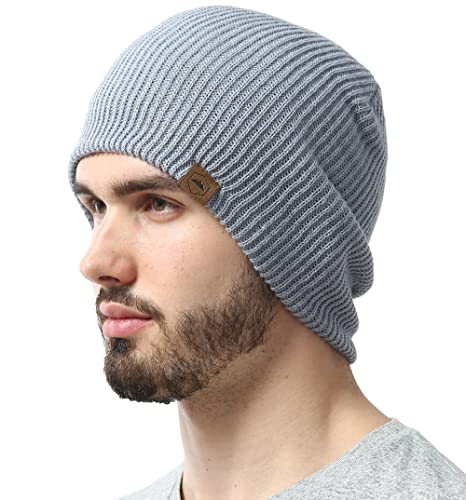 Tough Headwear Ribbed Beanie Hat - Four-Way Stretch Beanie for Women & Men - Lightweight, Soft...