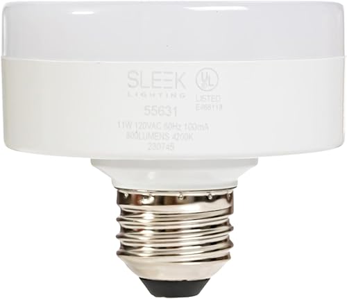 Miniatura 3 de SLEEKLIGHTING Bombilla LED E26 de 11 W y 75 W, regulable, 4200 K, 800 lm, certificación UL, luz fría (paquete de 4)