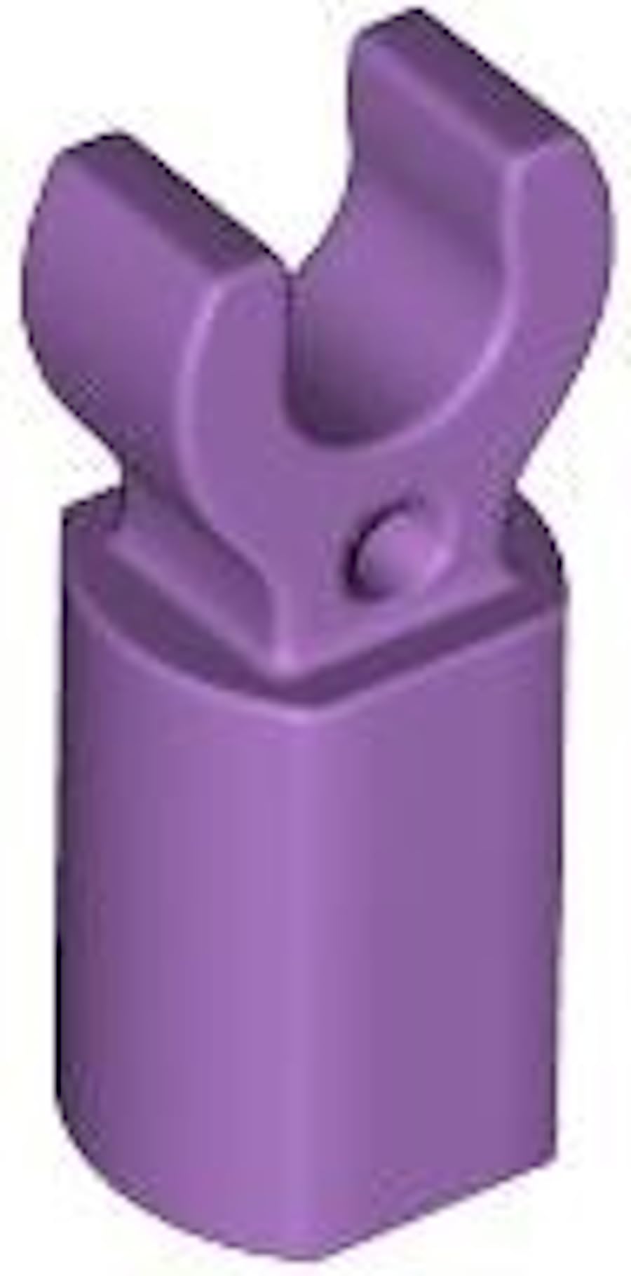 LEGO Bar Holder with Clip Brick, Part 11090 (Medium Lavender, 100, Bricks) โ image 1