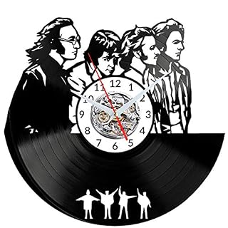 EVEVO Beatles Horloges Murales Disque Vinyle Disques Vinyliques Horloges Murales Vinyle Record Mur l’horloge Créatif… - Les Beatles, Paul McCartney, John Lennon, RIngo Starr, George Harrison EVEVO Beatles Horloges Murales Disque Vinyle Disques Vinyliques Horloges Murales Vinyle Record Mur l'horloge Créatif… – Image 3