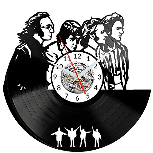 EVEVO Beatles Horloges Murales Disque Vinyle Disques Vinyliques Horloges Murales Vinyle Record Mur l’horloge Créatif… - Les Beatles, Paul McCartney, John Lennon, RIngo Starr, George Harrison EVEVO Beatles Horloges Murales Disque Vinyle Disques Vinyliques Horloges Murales Vinyle Record Mur l'horloge Créatif… – Image 4
