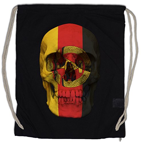 Urban Backwoods Classic DDR Skull Flag Turnbeutel Sporttasche