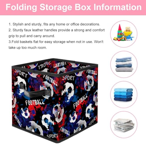 Cube de rangement en tissu avec poignées solides pour dressing modulable