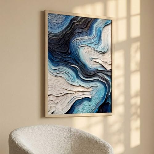 Image of kotart Abstract WALL Framed Painting | Big Aesthetic WALL Framed Paintings for Living Room Bedroom Wall Decor (14X20 inch)