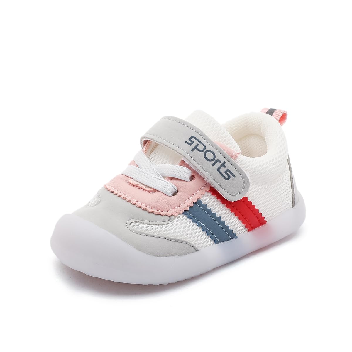 Kuner Comfortable Sneakers for Baby Boys Girls Lightweight Non Slip Toddler First Walking Shoes