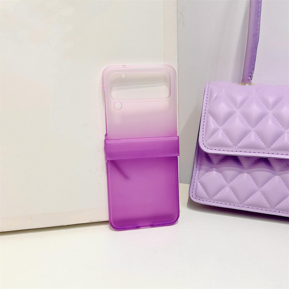 Coque Samsung Z Flip 5 mat violette rigide et pliable PC - 8