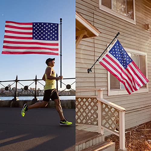 Scwn 5 Ft Flag Pole For Kit, Tangle Free Spinning Weather Resistant Rustproof Metal Aluminum Flagpole For 3X5 American Flag, 1" Dia Flag Pole For Outside, Residential Or Commerical(Without Bracket) #TOP7