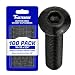 10-32 x 3/4" Button Head Socket Cap Screws, Allen Socket Drive, Black Oxide, Alloy Steel, Fully Threaded, Machine Thread, Quantity 100