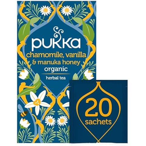 Pukka Herbs Organic Chamomile Vanilla Tea Sachets Cover