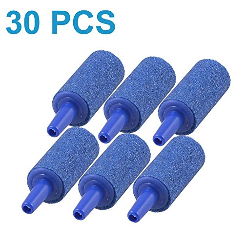 AQUANEAT Air Stone Cylinder Bubble Diffuser Airstones for Aquarium Fish Tank Pump
