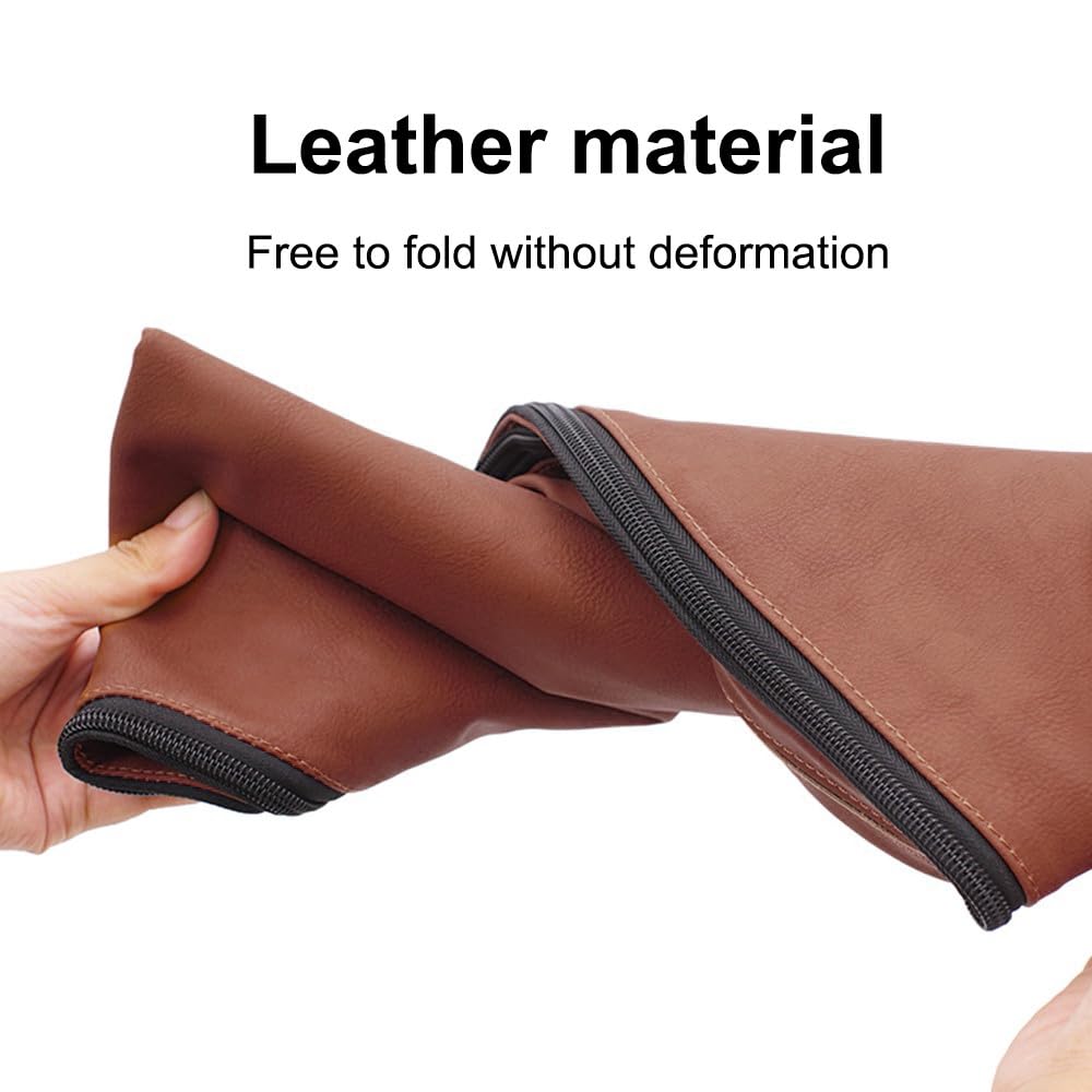 DONGKER Borsa per Arco per Tiro con L'Arco,60" Custodia per Arco Tradizionale Lunga Borsa per Arco in Pelle PU per Arco per Cavallo con Arco Lungo