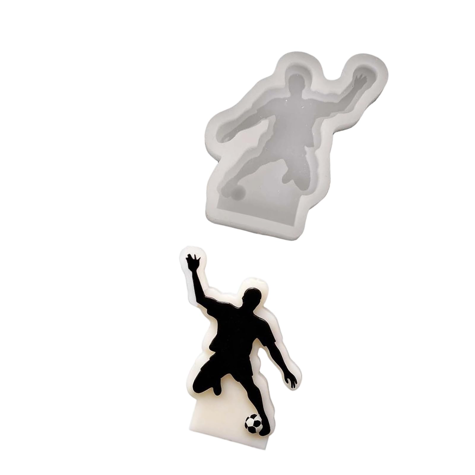 Zxfdsfdbnm Lovely Soccer Silicone Mold for Making, Aromatherapys Candled Resin Ornament Epoxy Resin Casting Mold Aromatherapys