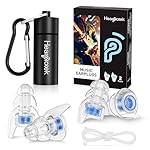 High Fidelity Concert Ear plugs – 20dB Noise Reduction Reusable EarPlugs for Concerts, Festivals & Musicians, Hearing Protection for Tinnitus Relief and Noise Sensitivity (Blue)